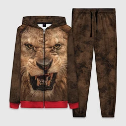 Женский 3D-костюм Взгляд льва, цвет: 3D-красный