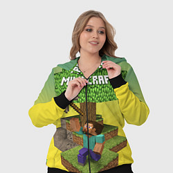 Женский 3D-костюм Minecraft Tree, цвет: 3D-черный — фото 2