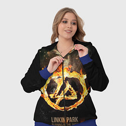 Женский 3D-костюм Linkin Park: Burning the skies, цвет: 3D-синий — фото 2