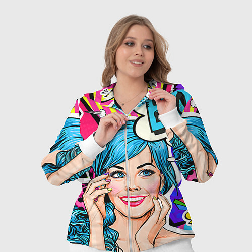 Женский костюм Pop art / 3D-Белый – фото 3