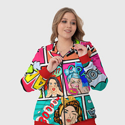 Женский 3D-костюм POP ART, цвет: 3D-красный — фото 2