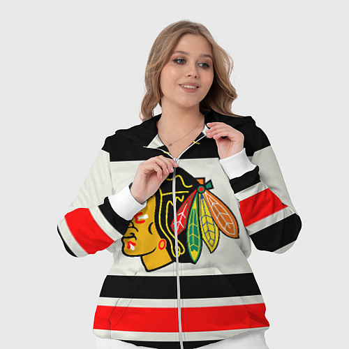 Женский костюм Chicago Blackhawks / 3D-Белый – фото 3