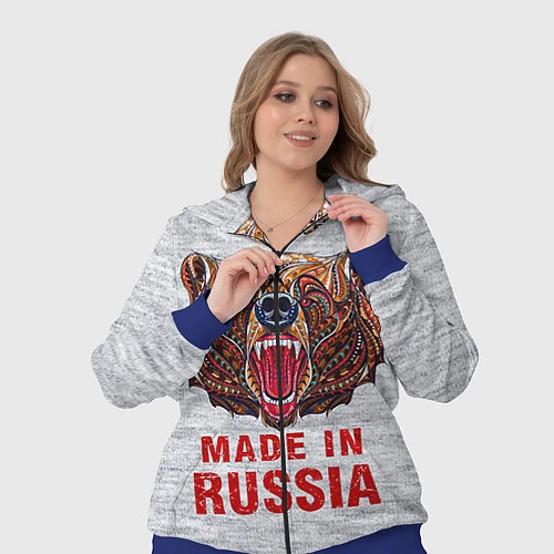 Женский костюм Bear: Made in Russia / 3D-Синий – фото 3