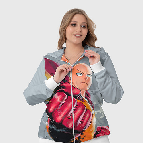 Женский костюм One Punch Man Fist / 3D-Белый – фото 3