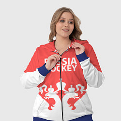 Женский 3D-костюм Russia Hockey, цвет: 3D-синий — фото 2