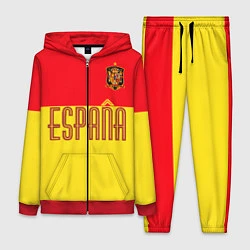 Женский 3D-костюм Сборная Испании: Евро 2016, цвет: 3D-красный