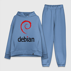 Женский костюм оверсайз Debian, цвет: мягкое небо
