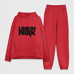 Женский костюм оверсайз Linkin Park, цвет: красный