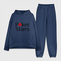 Женский костюм оверсайз Poker Stars, цвет: тёмно-синий