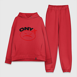 Женский костюм оверсайз Onyx, цвет: красный