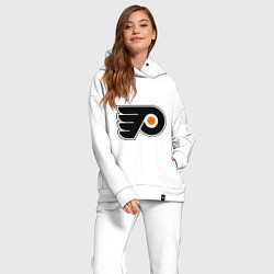 Женский костюм оверсайз Philadelphia Flyers, цвет: белый — фото 2