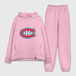 Женский костюм оверсайз Montreal Canadiens, цвет: светло-розовый
