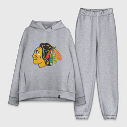 Женский костюм оверсайз Chicago Blackhawks: Kane, цвет: меланж