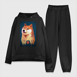 Женский костюм оверсайз Wow Doge