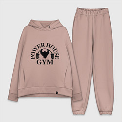 Женский костюм оверсайз Power House Gym, цвет: пыльно-розовый