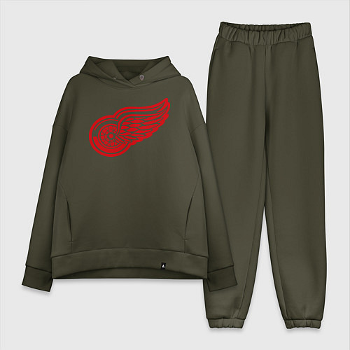 Женский костюм оверсайз Detroit Red Wings: Pavel Datsyuk / Хаки – фото 1