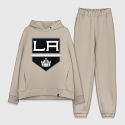 Женский костюм оверсайз Los Angeles Kings, цвет: миндальный