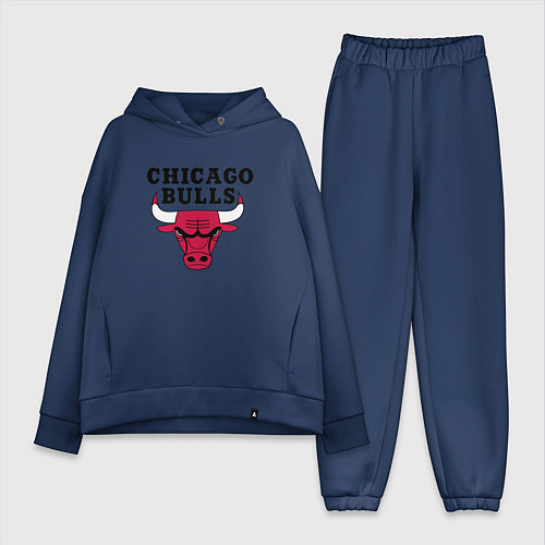Женский костюм оверсайз Chicago Bulls / Тёмно-синий – фото 1