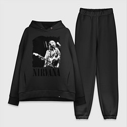 Женский костюм оверсайз Black Nirvana, цвет: черный