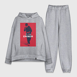 Женский костюм оверсайз Slim Shady: Eminem, цвет: меланж