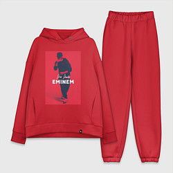 Женский костюм оверсайз Slim Shady: Eminem, цвет: красный