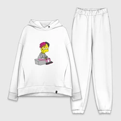 Женский костюм оверсайз Bart: Lil Peep, цвет: белый