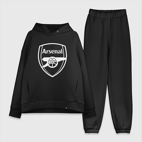 Женский костюм оверсайз FC Arsenal / Черный – фото 1