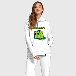 Женский костюм оверсайз Minecraft Creeper, цвет: белый — фото 2