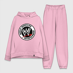 Женский костюм оверсайз World wrestling entertainment, цвет: светло-розовый