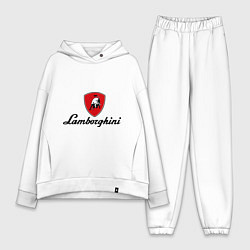 Женский костюм оверсайз Logo lamborghini