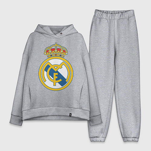 Женский костюм оверсайз Real Madrid FC / Меланж – фото 1