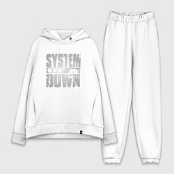 Женский костюм оверсайз System of a Down, цвет: белый