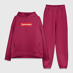 Женский костюм оверсайз Suprememe, цвет: маджента