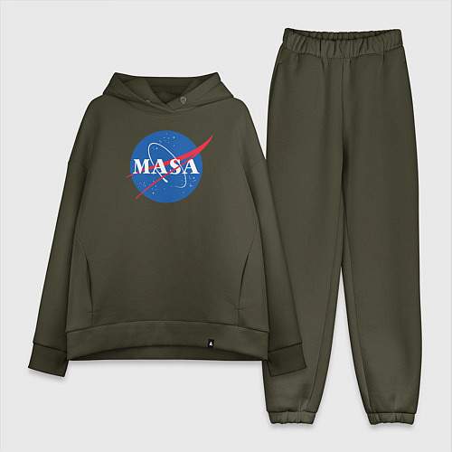 Женский костюм оверсайз NASA: Masa / Хаки – фото 1
