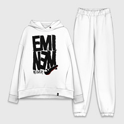 Женский костюм оверсайз Eminem recovery, цвет: белый