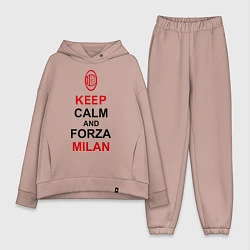 Женский костюм оверсайз Keep Calm & Forza Milan