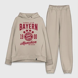 Женский костюм оверсайз Bayern Munchen 1900, цвет: миндальный