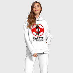 Женский костюм оверсайз Karate Kyokushin, цвет: белый — фото 2