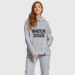 Женский костюм оверсайз Watch Dogs, цвет: меланж — фото 2