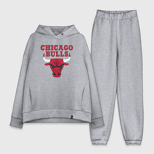 Женский костюм оверсайз CHICAGO BULLS / Меланж – фото 1