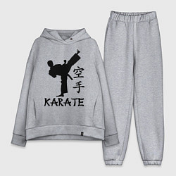 Женский костюм оверсайз Karate craftsmanship, цвет: меланж