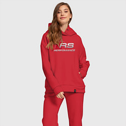 Женский костюм оверсайз AUDI RS, цвет: красный — фото 2