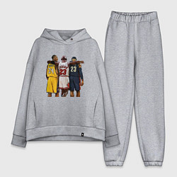 Женский костюм оверсайз Bryant, Jordan, James, цвет: меланж