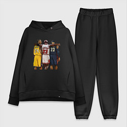 Женский костюм оверсайз Bryant, Jordan, James, цвет: черный