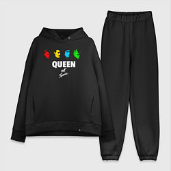 Женский костюм оверсайз Queen, цвет: черный