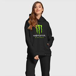 Женский костюм оверсайз MONSTER ENERGY, цвет: черный — фото 2