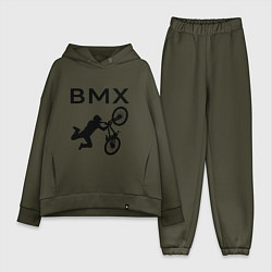Женский костюм оверсайз Велоспорт BMX Z, цвет: хаки