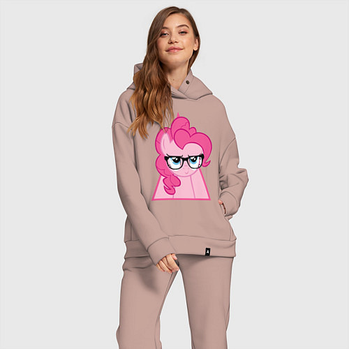 Женский костюм оверсайз Pinky Pie hipster / Пыльно-розовый – фото 2