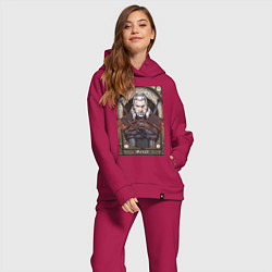 Женский костюм оверсайз The Witcher, Geralt, Ведьмак,, цвет: маджента — фото 2