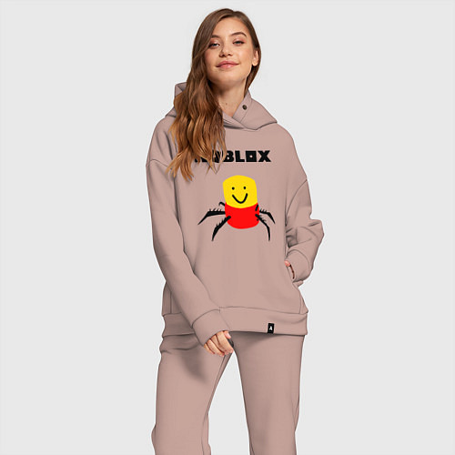Женский костюм оверсайз ROBLOX / Пыльно-розовый – фото 2